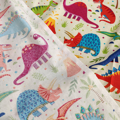 Dinosaur Print Cotton Fabric 0.37 Metres