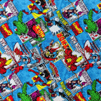 Marvel Characters Hulk Iron Man Cotton Fabric 0.85 Metres