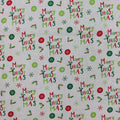Merry Christmas Print Cotton Fabric 0.4 Metres