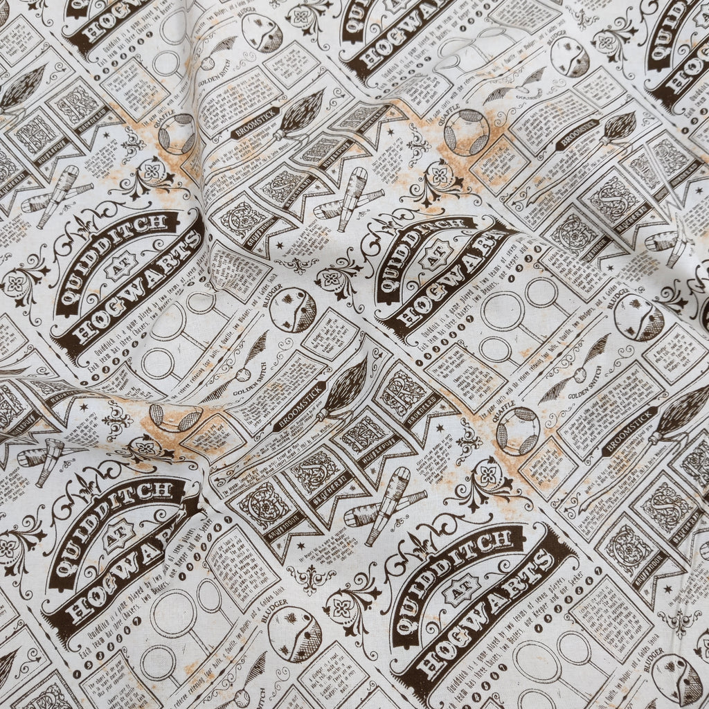 Quidditch Harry Potter Cotton Fabric 0.85 Metres