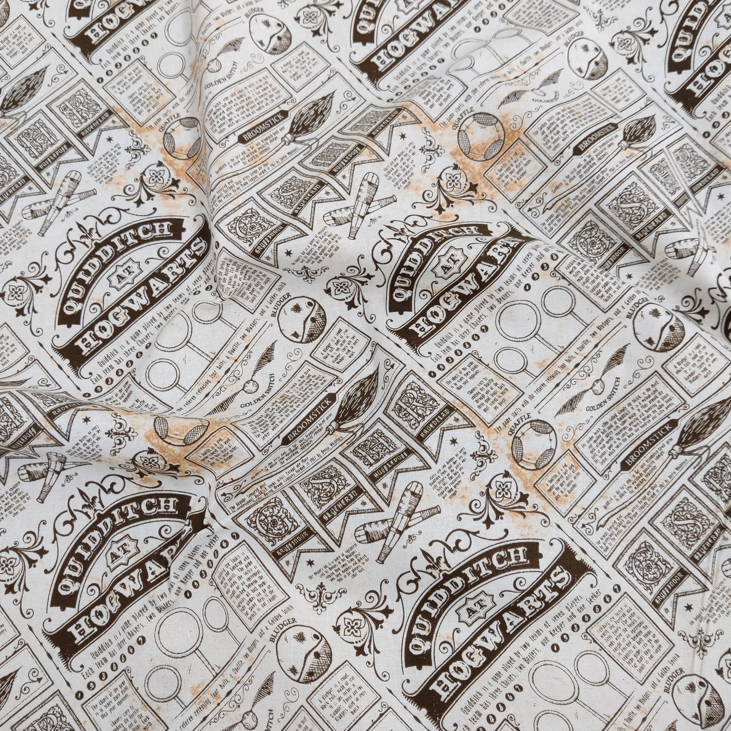 Quidditch Harry Potter Cotton Fabric 0.44 Metres