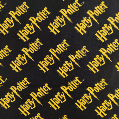 Harry Potter Gold Logo Cotton Fabric 0.3 Metres
