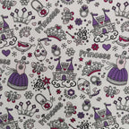 White Princess Polycotton