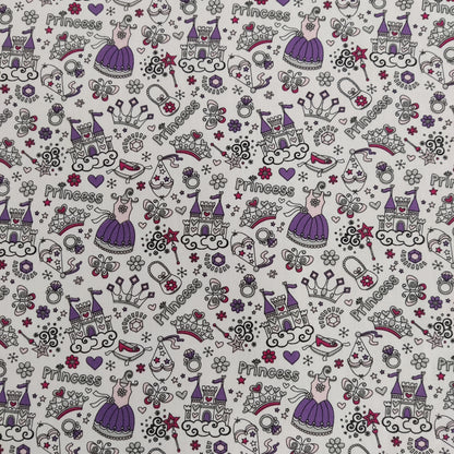 White Princess Polycotton