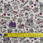 White Princess Polycotton
