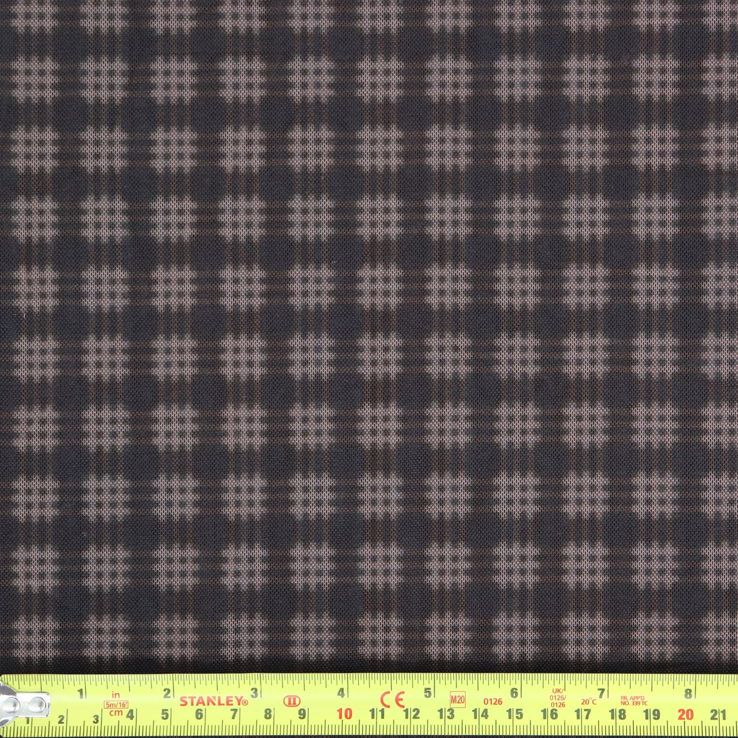 Brown Tartan Power Mesh