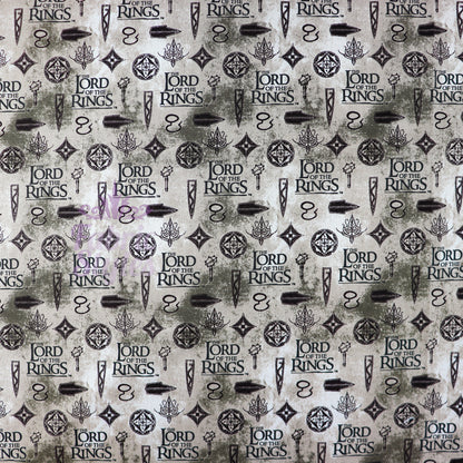 Lord of the Rings Icons Cotton Fabric 0.7 Metres