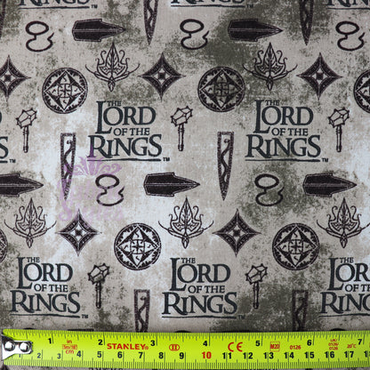 Lord of the Rings Icons Cotton Fabric 0.7 Metres