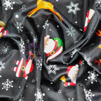 Santa Reindeer Christmas Velvet Fabric