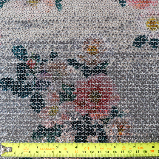 Floral Sequin Fabric