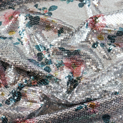 Floral Sequin Fabric