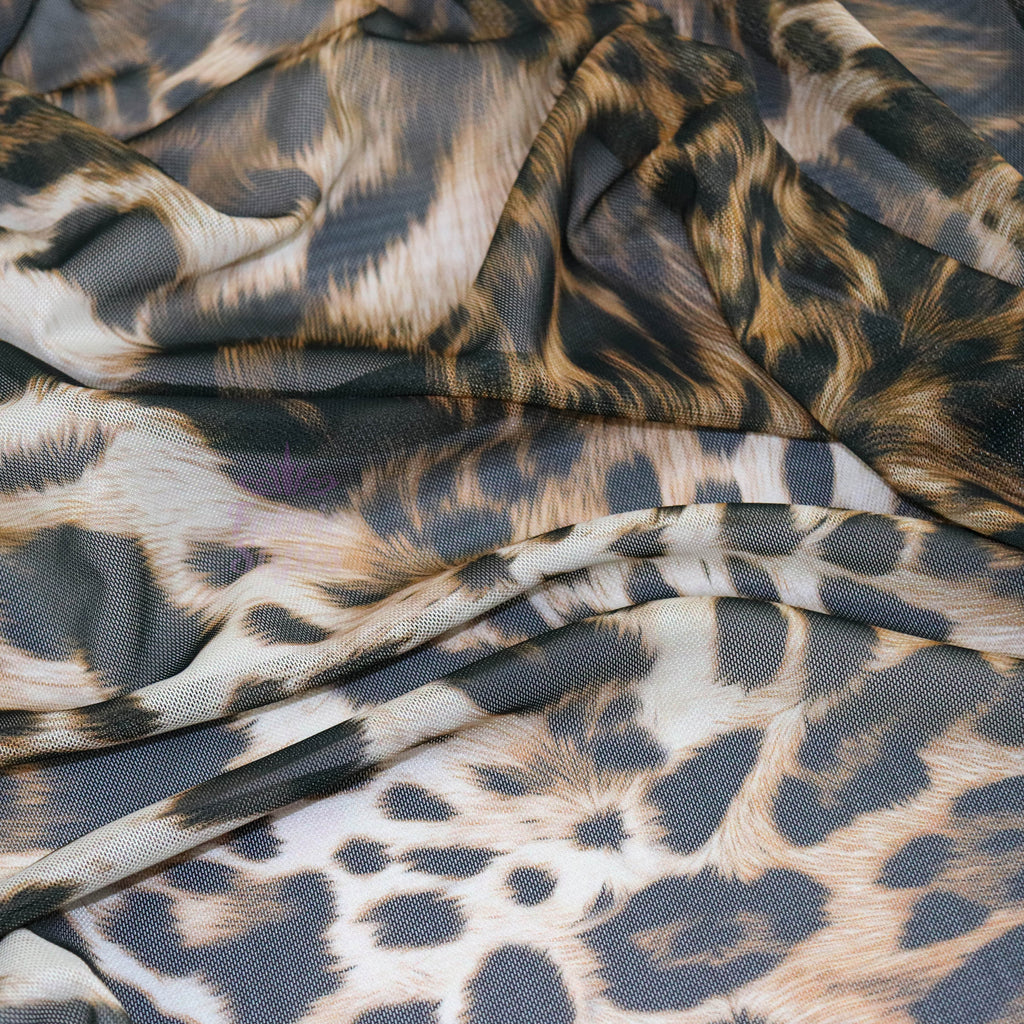 Animal Print Power Mesh
