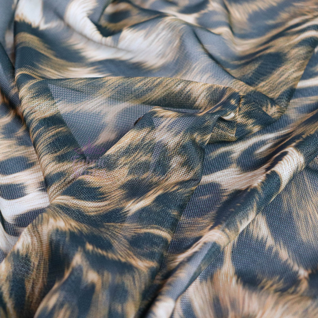Animal Print Power Mesh