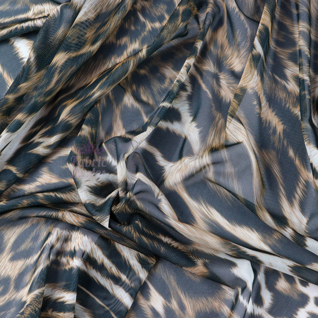 Animal Print Power Mesh