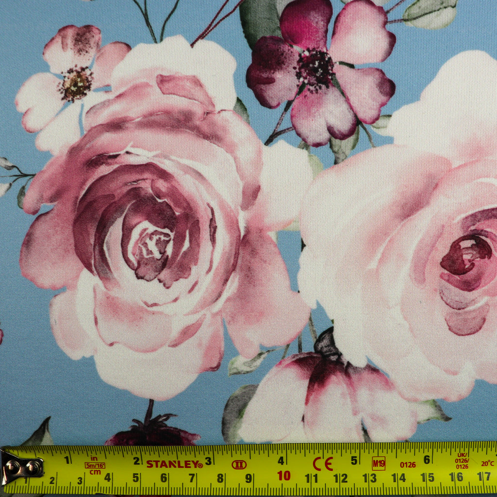 FS1090 Botanic Floral Scuba Stretch Fabric