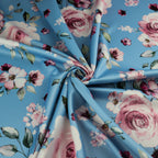 FS1090 Botanic Floral Scuba Stretch Fabric