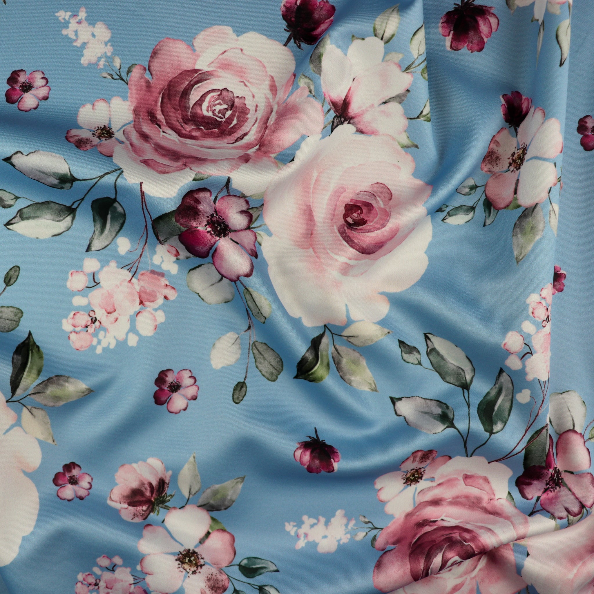 FS1090 Botanic Floral Scuba Stretch Fabric