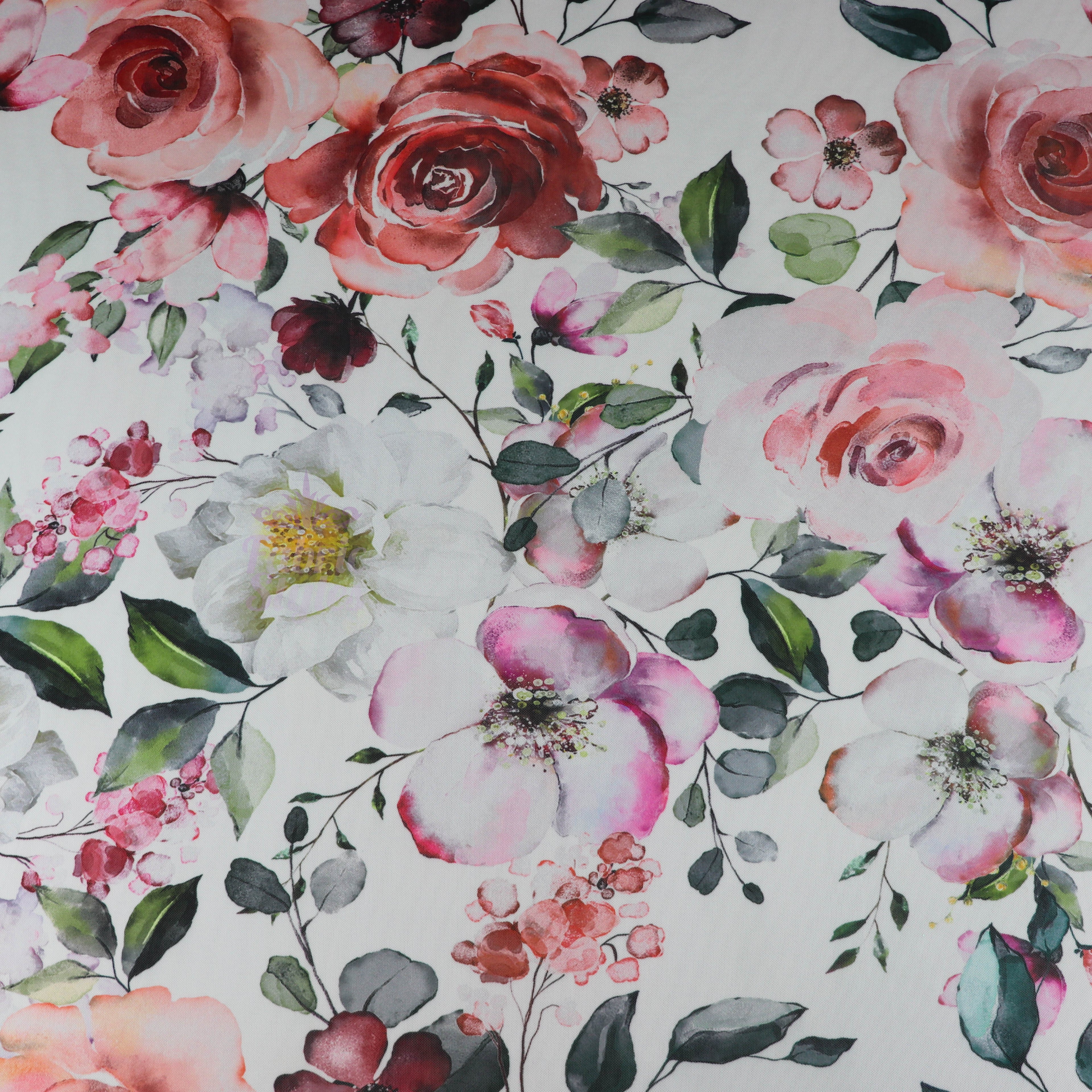 Pink Rose Garden Power Mesh