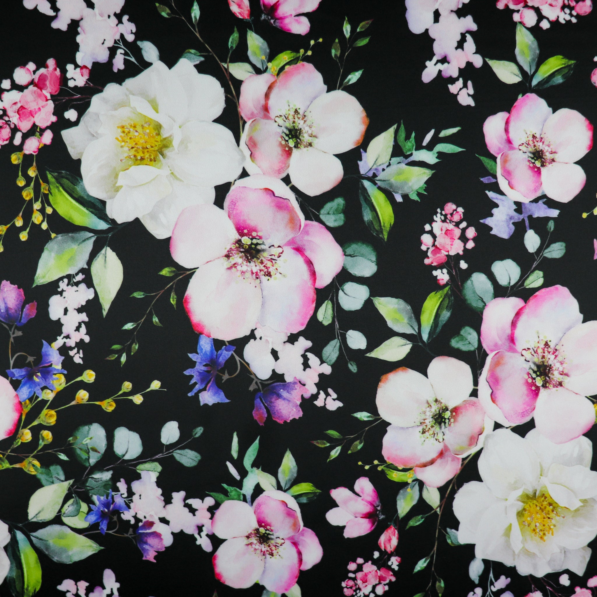 FS1089 Floral Petunia Scuba Stretch Fabric