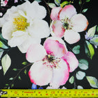 FS1089 Floral Petunia Scuba Stretch Fabric
