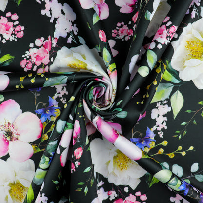 FS1089 Floral Petunia Scuba Stretch Fabric