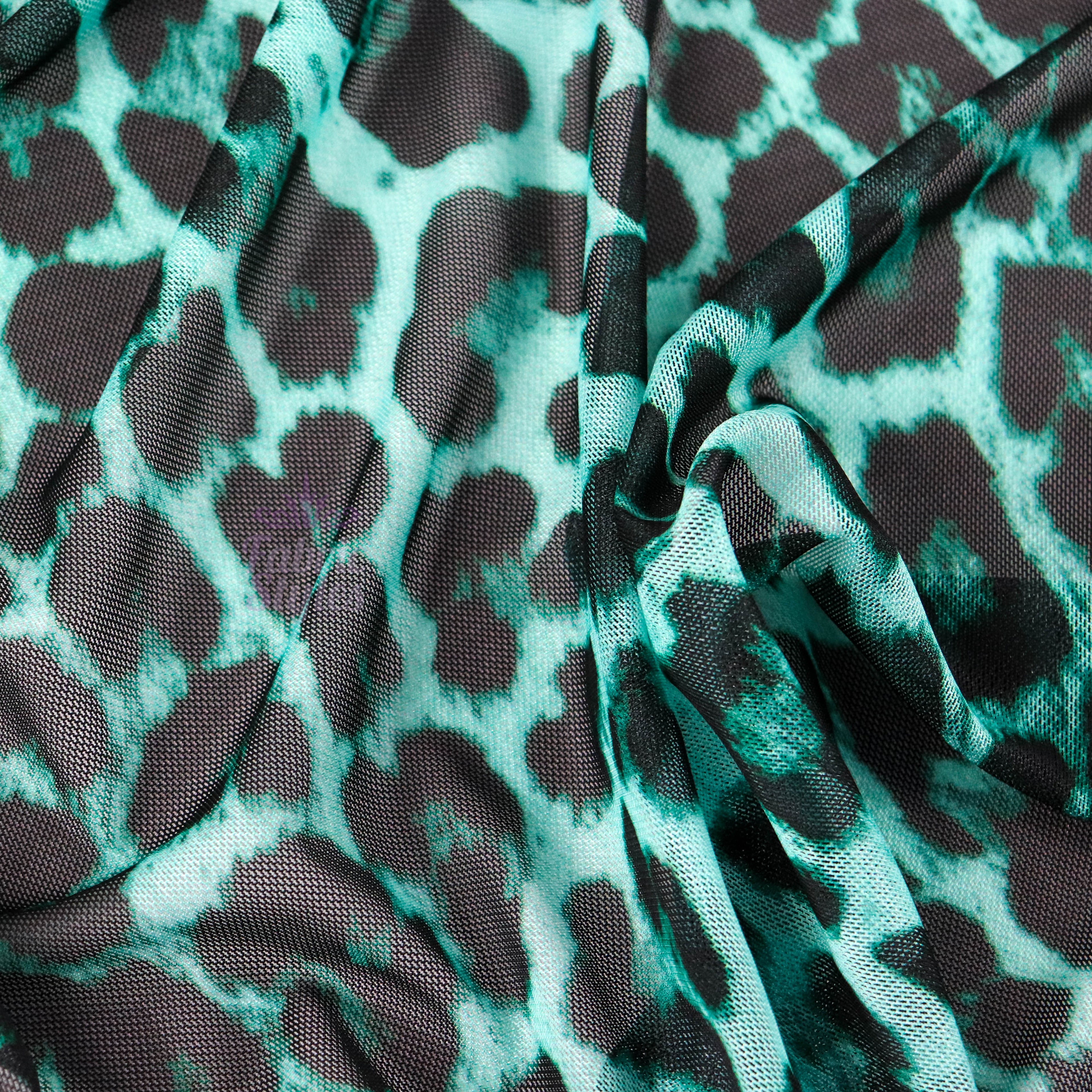 Leopard Print Power Mesh