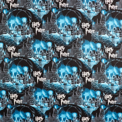 Hogwarts Moon Harry Potter Cotton Fabric 0.34 Metres