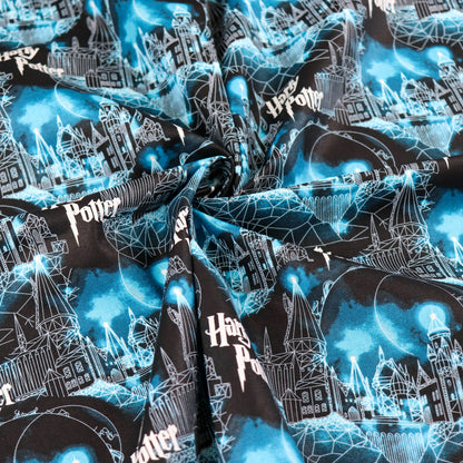 Hogwarts Moon Harry Potter Cotton Fabric 0.34 Metres