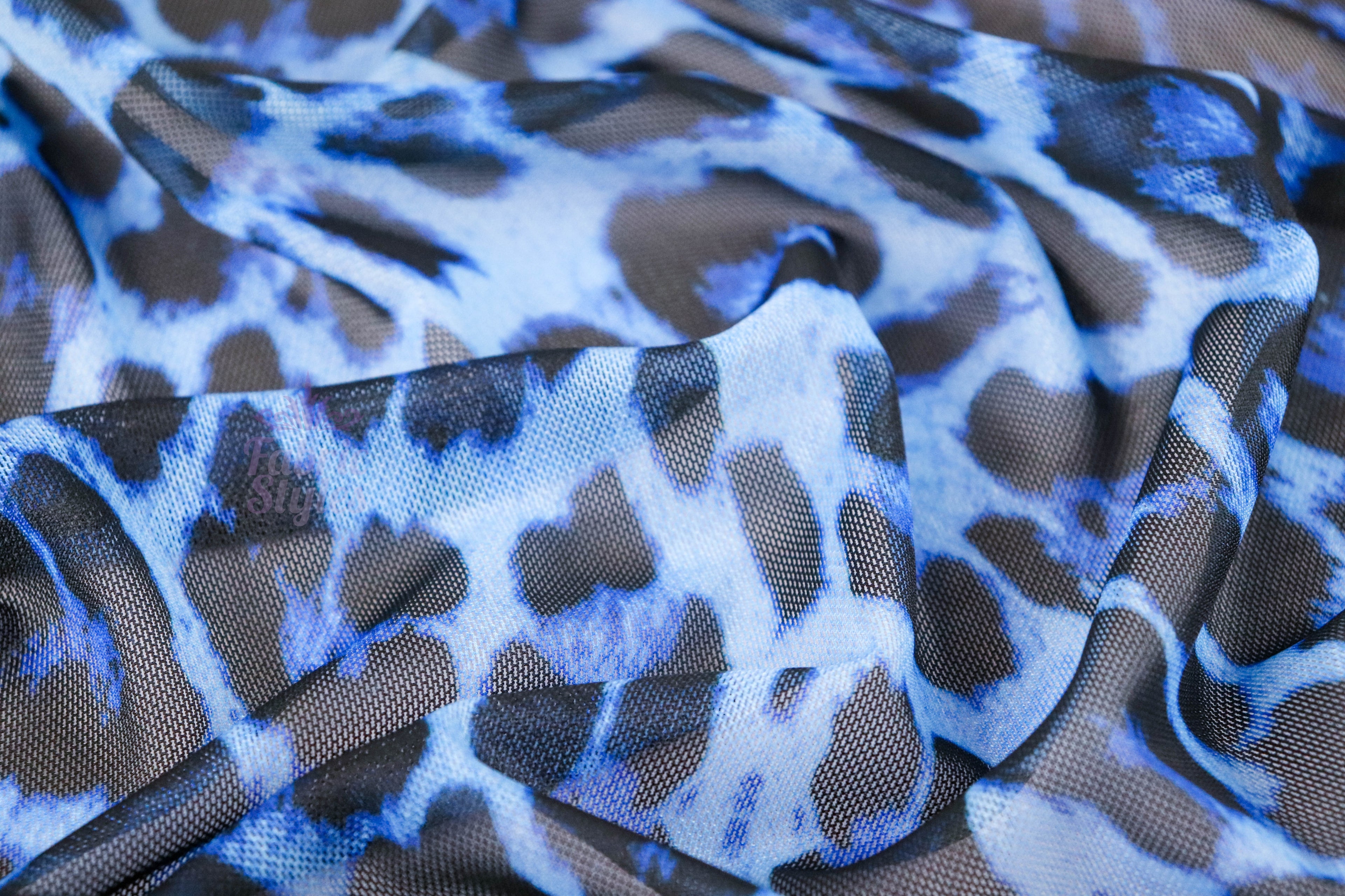 Leopard Print Power Mesh