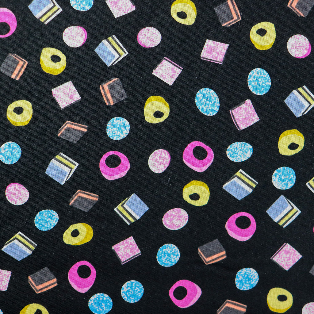 Liquorice Allsorts Cotton Fabric 0.7 Metres