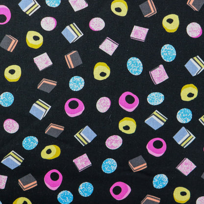 Liquorice Allsorts Cotton Fabric 0.8 Metres