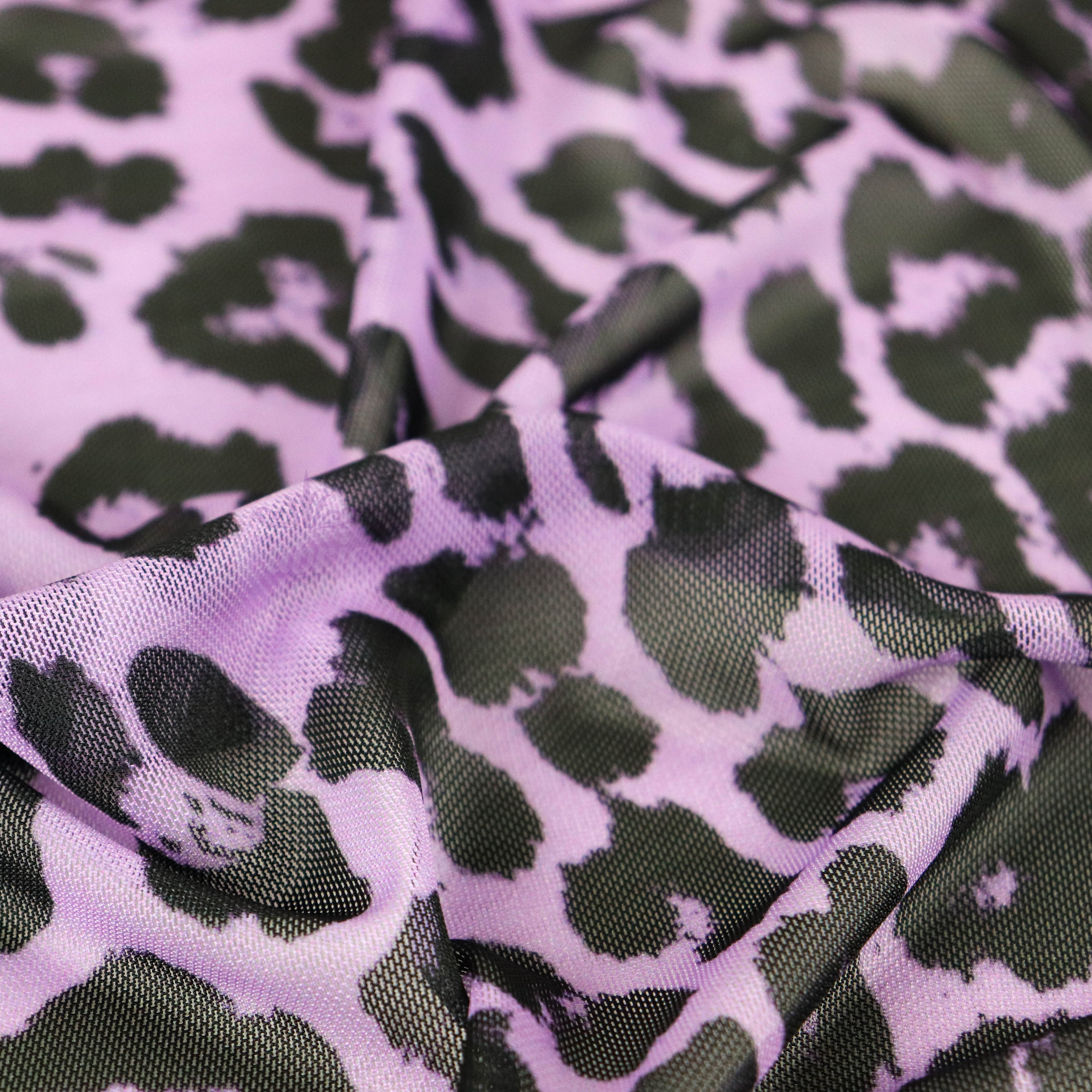 Leopard Print Power Mesh