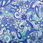 Blue Swirl Floral