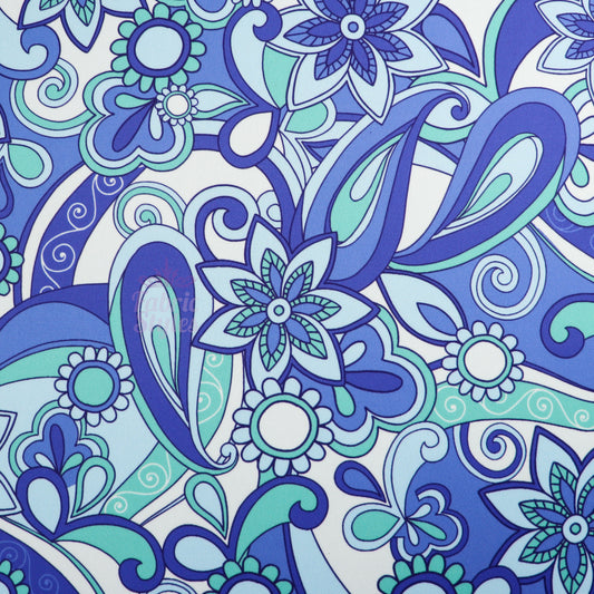 Blue Swirl Floral