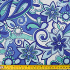 Blue Swirl Floral