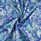Blue Swirl Floral