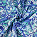 Blue Swirl Floral