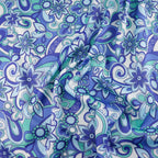 Blue Swirl Floral