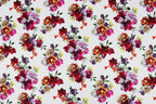 Floral Bouquet Print Scuba Stretch Knit Fabric