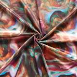FS1215 Dynamic Swirl Tie Dye Print Scuba Stretch Knit Fabric | Fabric | Black, Blue, Brown, Colourful, drape, Fabric, fashion fabric, Green, Marble, Marble Effect, New, Nude, Orange, paint, paint strokes, Purple, Scuba, sewing, Stretchy, Swirl, Teal, tie dye | Fabric Styles