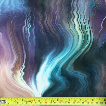 FS1214 Elegant Tie Dye Print Scuba Stretch Knit Fabric | Fabric | Black, Blue, Colourful, drape, Fabric, fashion fabric, Green, Marble, Marble Effect, New, Nude, Orange, paint, paint strokes, Purple, Scuba, sewing, Stretchy, Swirl, Teal, tie dye | Fabric Styles