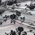 Floral Flock Power Mesh