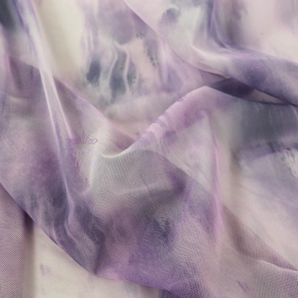 Purple Tie Dye Power Mesh