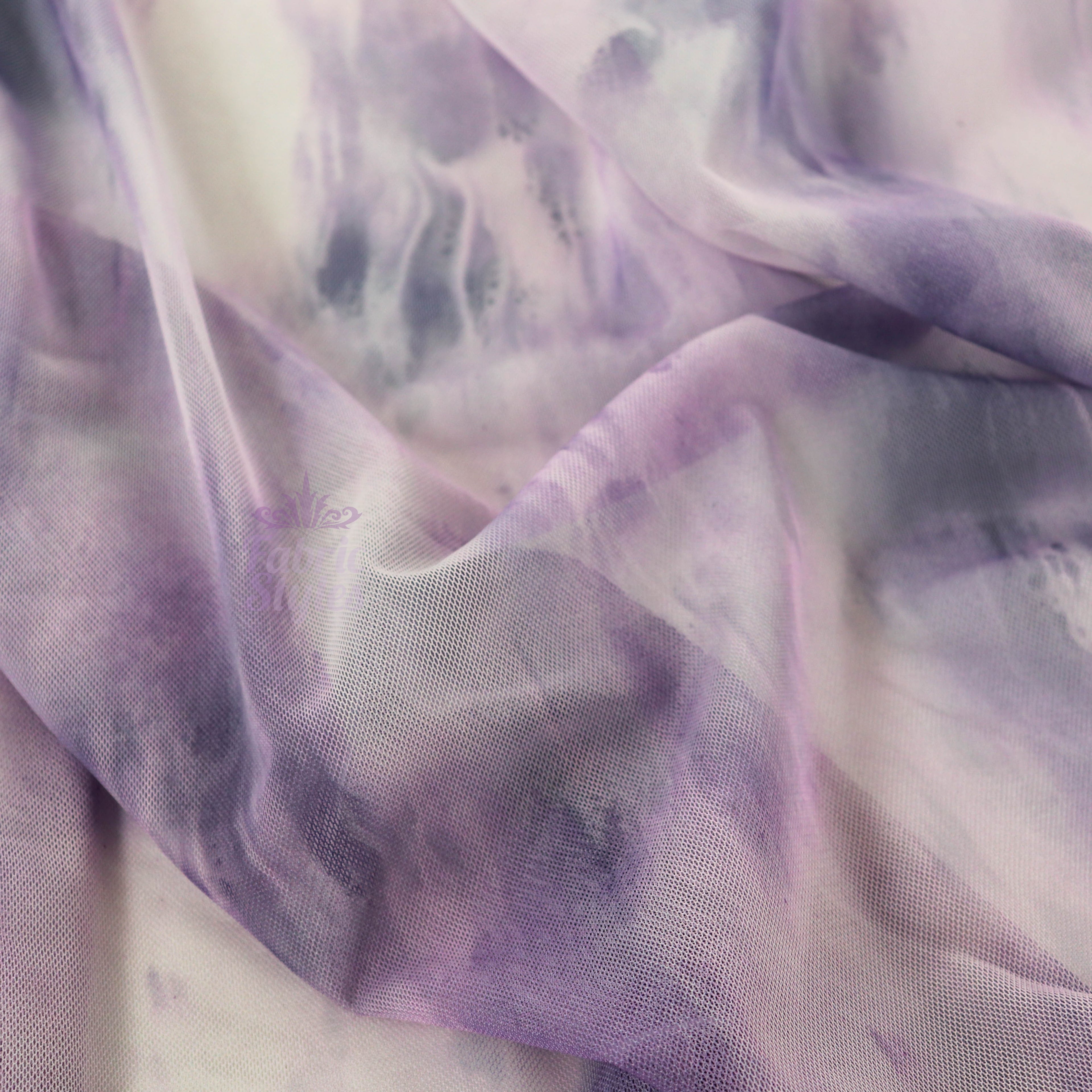 Purple Tie Dye Power Mesh
