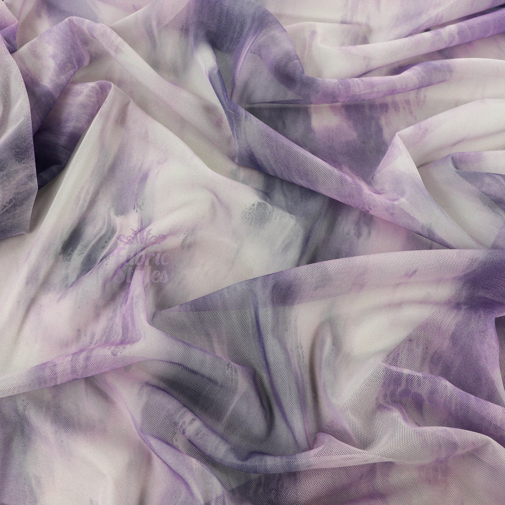 Purple Tie Dye Power Mesh