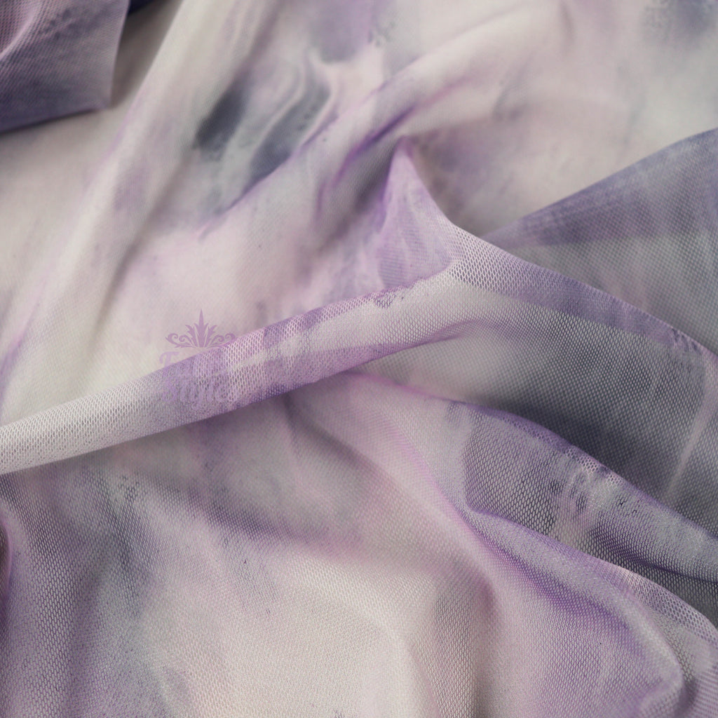 Purple Tie Dye Power Mesh