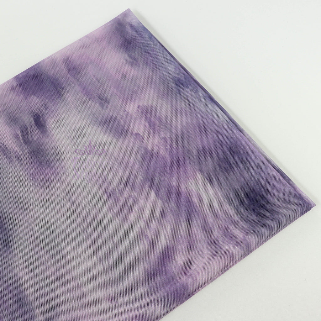 Purple Tie Dye Power Mesh