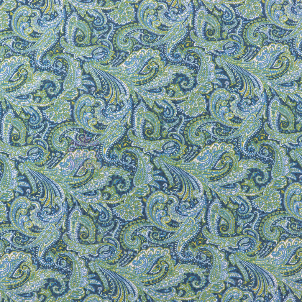 Blue Paisley Power Mesh