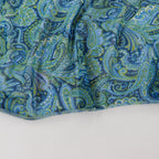 Blue Paisley Power Mesh