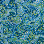 Blue Paisley Power Mesh